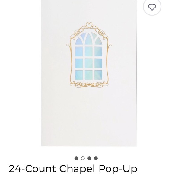 Pop up wedding chapel invitations pack of 24 - Picture 3 of 4